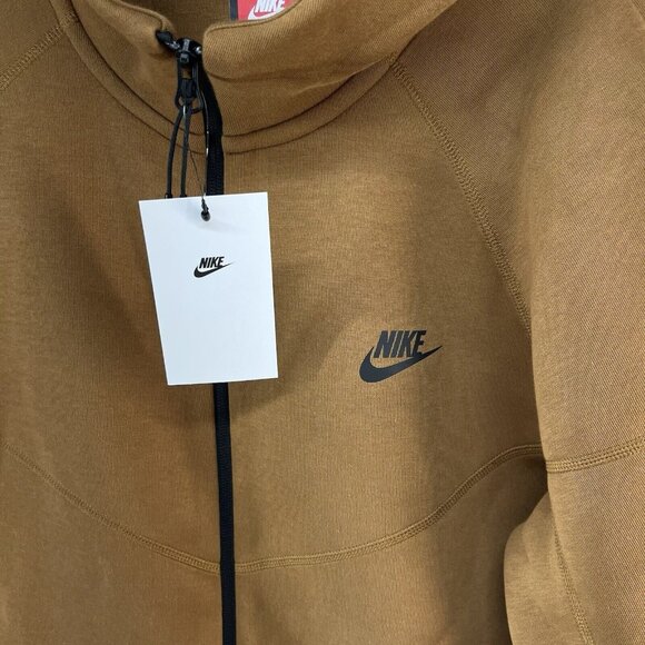Nike Sportswear Men's Tech Fleece Full Zip Hoodie Brown Size Large FB7921-281 - Picture 4 of 7